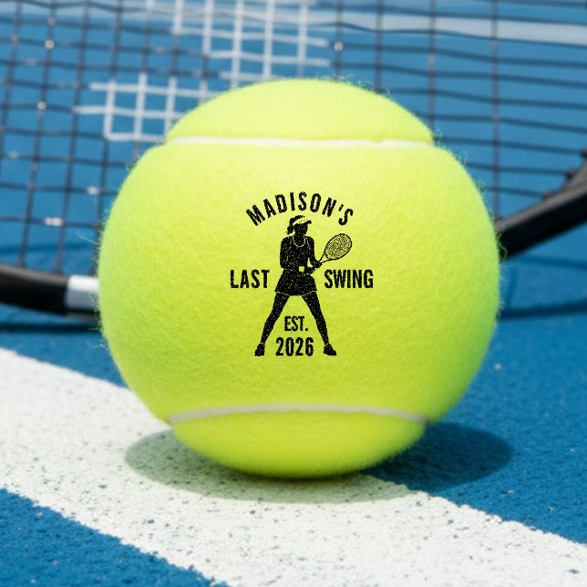 Last Swing Before the Ring Bachelorette Party Tennis Balls (Creator Uploaded)