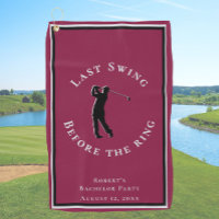 Last Swing Before The Ring Burgundy Bachelor Party