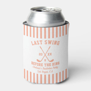 Last Swing Before The Ring Golf Bachelor Party Can Cooler