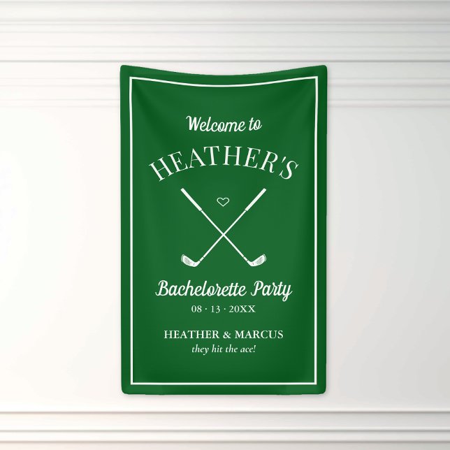 Last Swing Before the Ring Golf Bachelorette Banner (Creator Uploaded)