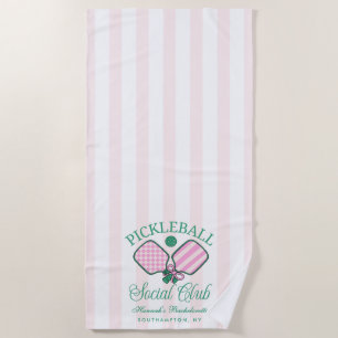 Last Swing Before The Ring Pickleball Bach Weekend Beach Towel