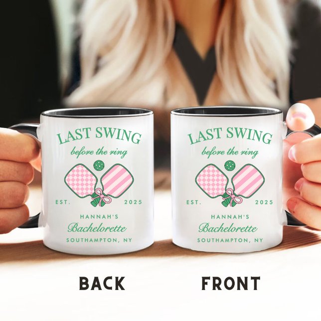Last Swing Before The Ring Pickleball Bach Weekend Coffee Mug (Creator Uploaded)