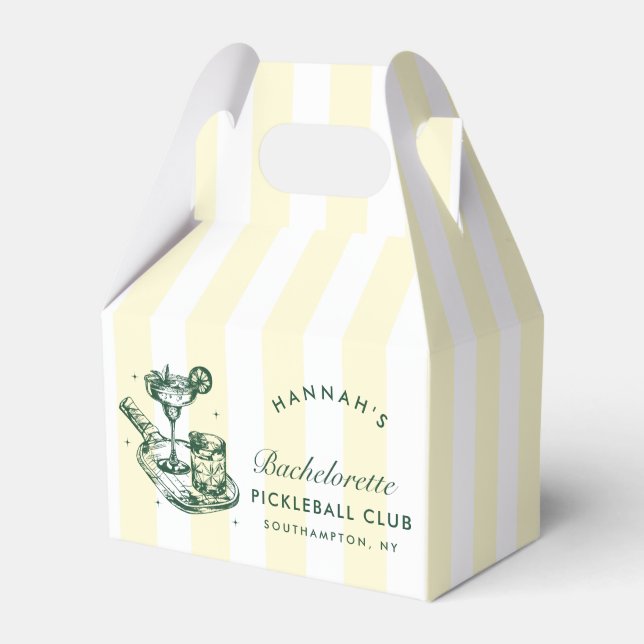 Last Swing Before The Ring Pickleball Bach Weekend Favor Box (Front Side)