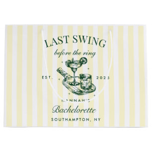 Last Swing Before The Ring Pickleball Bach Weekend Large Gift Bag