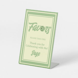 Last Swing Before the Ring Sage and Cream Wedding Pedestal Sign