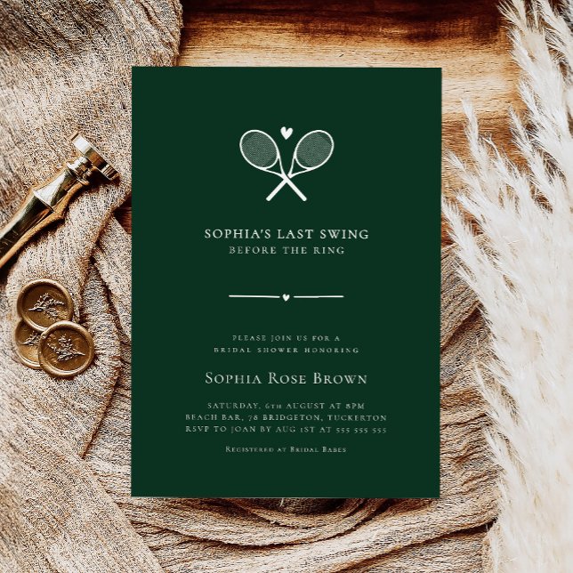 Last Swing Country Club Bridal Shower Invitation (Creator Uploaded)