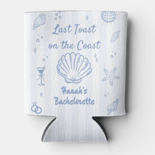 Last Toast on the Coast Bachelorette Can Cooler