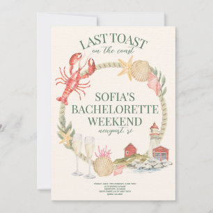 Last Toast on the Coast Bachelorette Invite