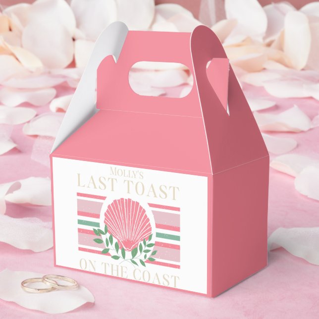 Last Toast on the Coast – Bachelorette Nautical Favor Box (Wedding)
