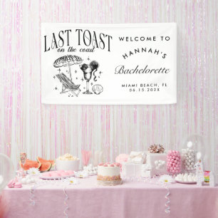 Last Toast on the Coast Bachelorette Party  Banner
