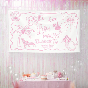 Last toast on the coast Bachelorette Party Banner