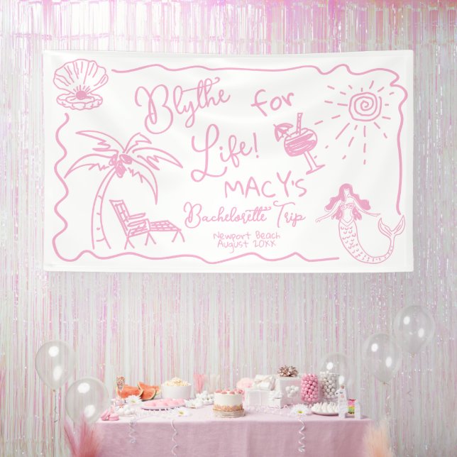 Last toast on the coast Bachelorette Party Banner (Party)