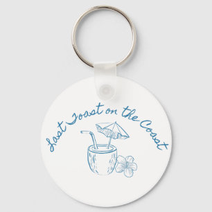 Last Toast on the Coast Bachelorette Party Design  Keychain