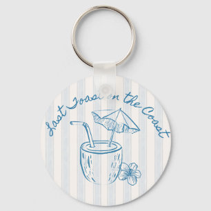 Last Toast on the Coast Bachelorette Party Design  Keychain