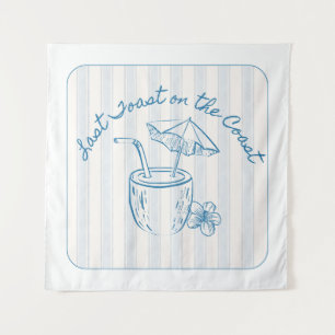 Last Toast on the Coast Bachelorette Party Design  Tapestry