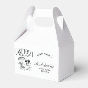 Last Toast on the Coast Bachelorette Party Favor Box