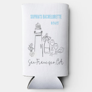 Last Toast on the Coast Bachelorette Party Seltzer Can Cooler
