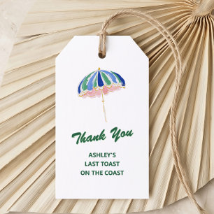 Last Toast on the Coast Bachelorette Weekend Gift Tags