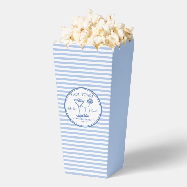 Last Toast on the Coast Bachelorette Weekend Party Favor Box (Popped)
