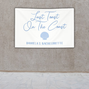 Last Toast On The Coast Beach Bachelorette Banner