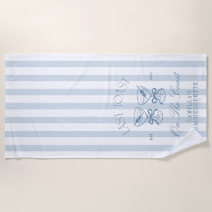 Last Toast On The Coast Beach Bachelorette Beach Towel