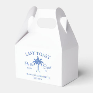 Last Toast on the coast Beach Bachelorette party  Favor Box