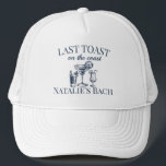 Last Toast On The Coast Beach Bachelorette Party Trucker Hat<br><div class="desc">Get ready for the ultimate Last Toast On The Coast Beach Bachelorette Party with our stylish Trucker Hat. Perfect for the cocktail social club vibe, this hat is a must-have accessory for your luxury bachelorette celebration. Featuring the phrase "Last Toast On The Coast, " it adds a touch of class...</div>
