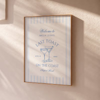 Last Toast on the Coast Beach Blue Bachelorette