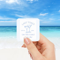 Last Toast on the Coast Beach Blue Bachelorette