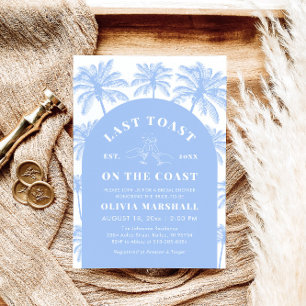 Last Toast On The Coast Beach Bridal Shower Invitation