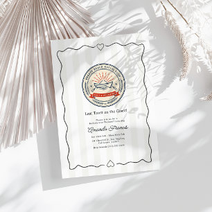 Last Toast on the Coast Beach Club Bachelorette Invitation