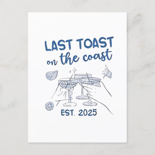 Last Toast on the Coast Est 2025 Holiday Postcard