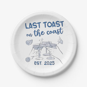 Last Toast on the Coast Est 2025 Paper Plate