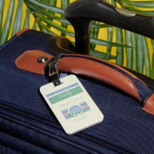 Last Toast on the Coast – Nautical Bachelorette Luggage Tag