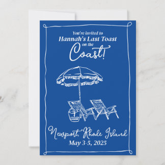 Last Toast on the Coast | Whimsical Invitation