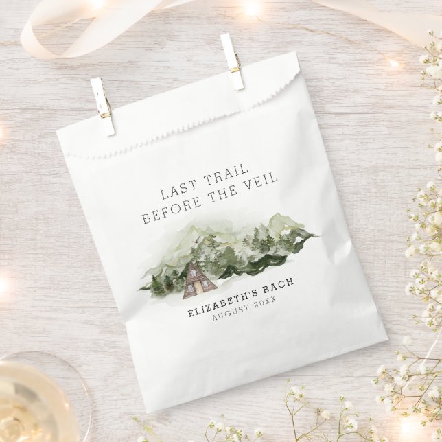 Last Trail Before The Veil Bachelorette Weekend Favour Bag (Clipped)
