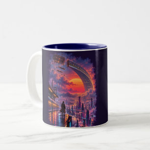 Last Train to Aurelion Two-Tone Coffee Mug