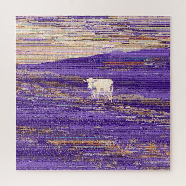 Last Transmission or Cow in a Field Jigsaw Puzzle (Vertical)
