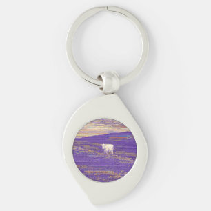 Last Transmission or Cow in a Field Keychain