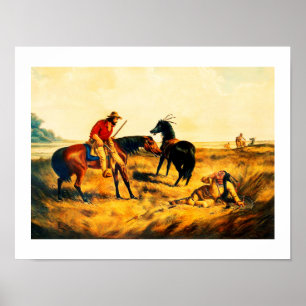 Last war whoop, native American Poster