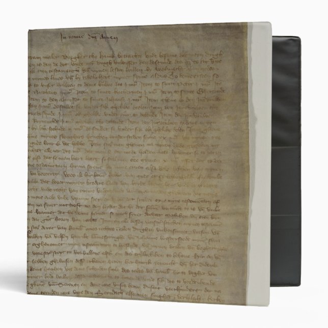 Last will and testament of the artist binder (Front/Inside)