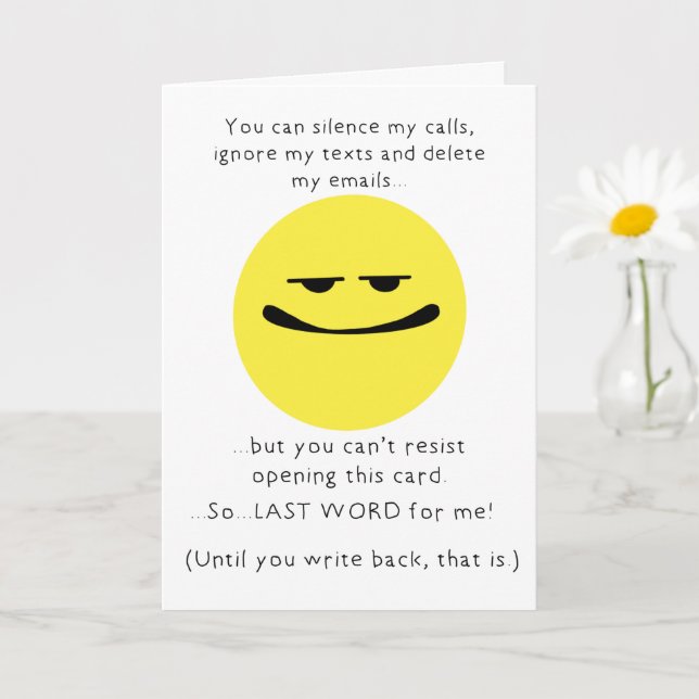 Last Word Card (Small Plant)