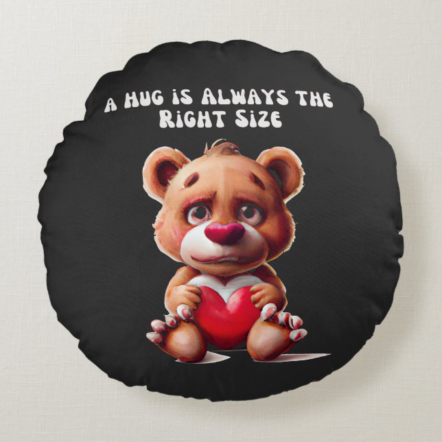 Lasting Commitment Round Pillow (Front)