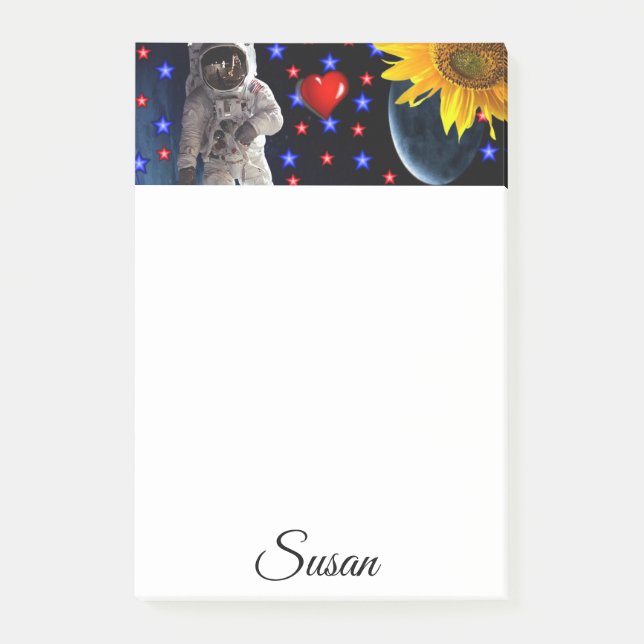 L'astronaute post-it note (Devant)