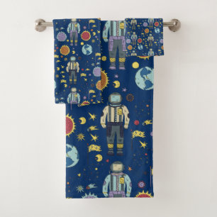 L'astronaute spatiale Homme coloré