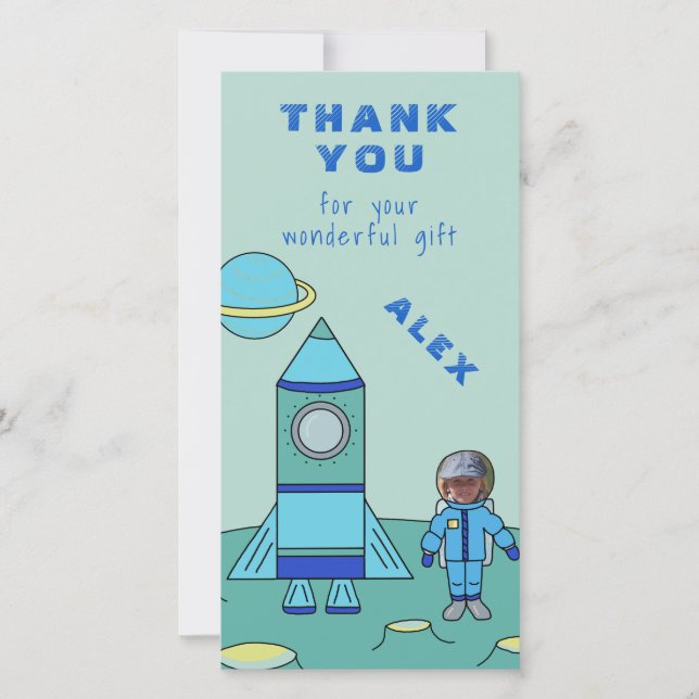 L'astronaute sur le Merci de la Lune Insérez votre (Devant)