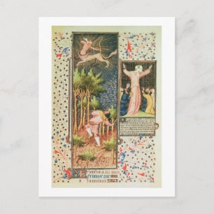 Lat 9471 f.16r November, from the Grandes Heures d Postcard