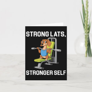 Lat Pulldown Exercise Bodybuilding Fitness Workout Card