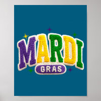 Latch Hook Mardi Gras Trendy Funny Gift Tee Men, W