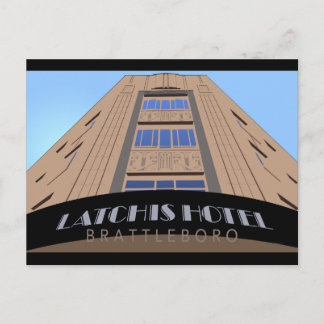 Latchis Hotel Retro Travel Poster Carte postale